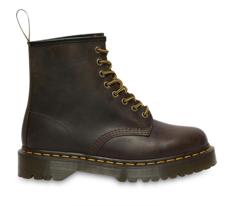Dunkelbraunes Verrücktes Pferd Dr Martens Schweiz 1460 Bex Verrücktes Pferd