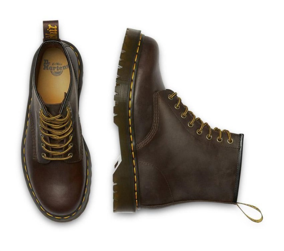 Dunkelbraunes Verrücktes Pferd Dr Martens Schweiz 1460 Bex Verrücktes Pferd