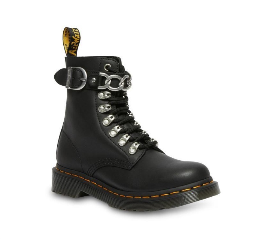 Schwarze Sendal 1460 Pascal Kette Dr Martens Schweiz