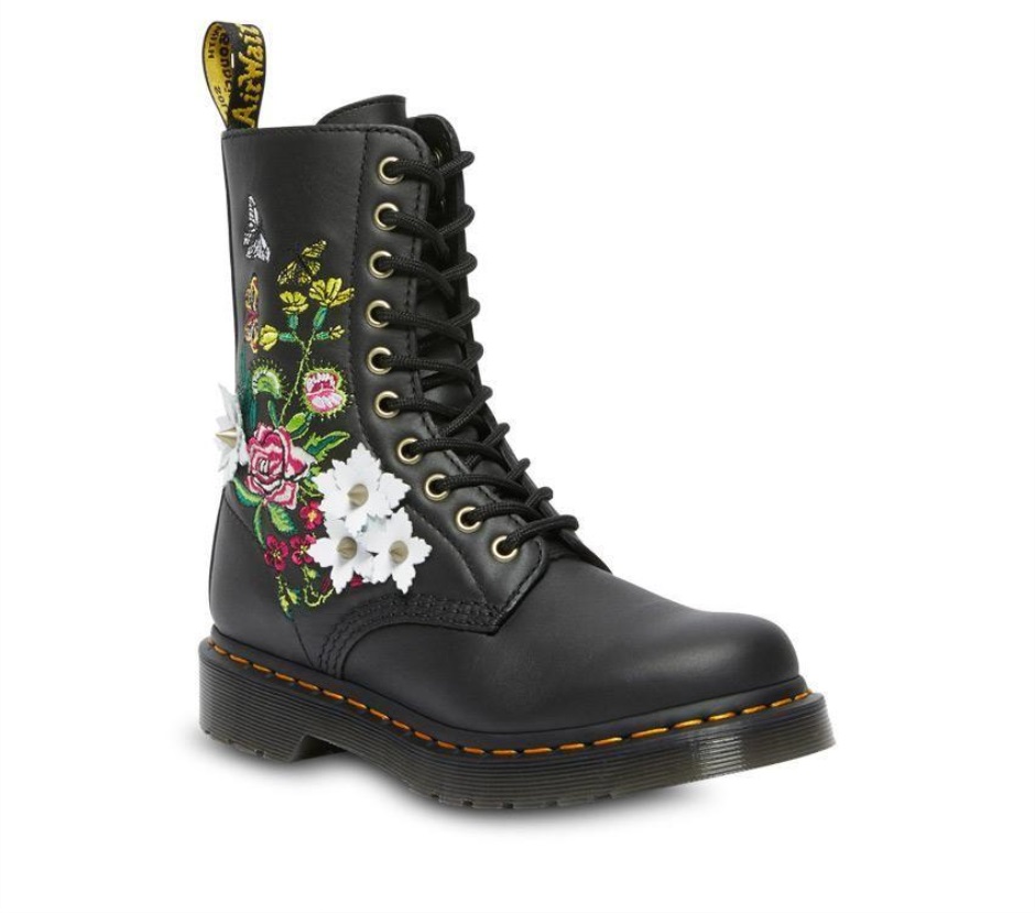 Dr Martens Schweiz Zürich 1490 Floral Bloom Black