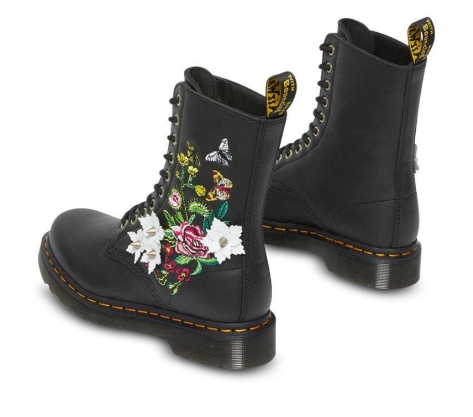 Dr Martens Schweiz Zürich 1490 Floral Bloom Black
