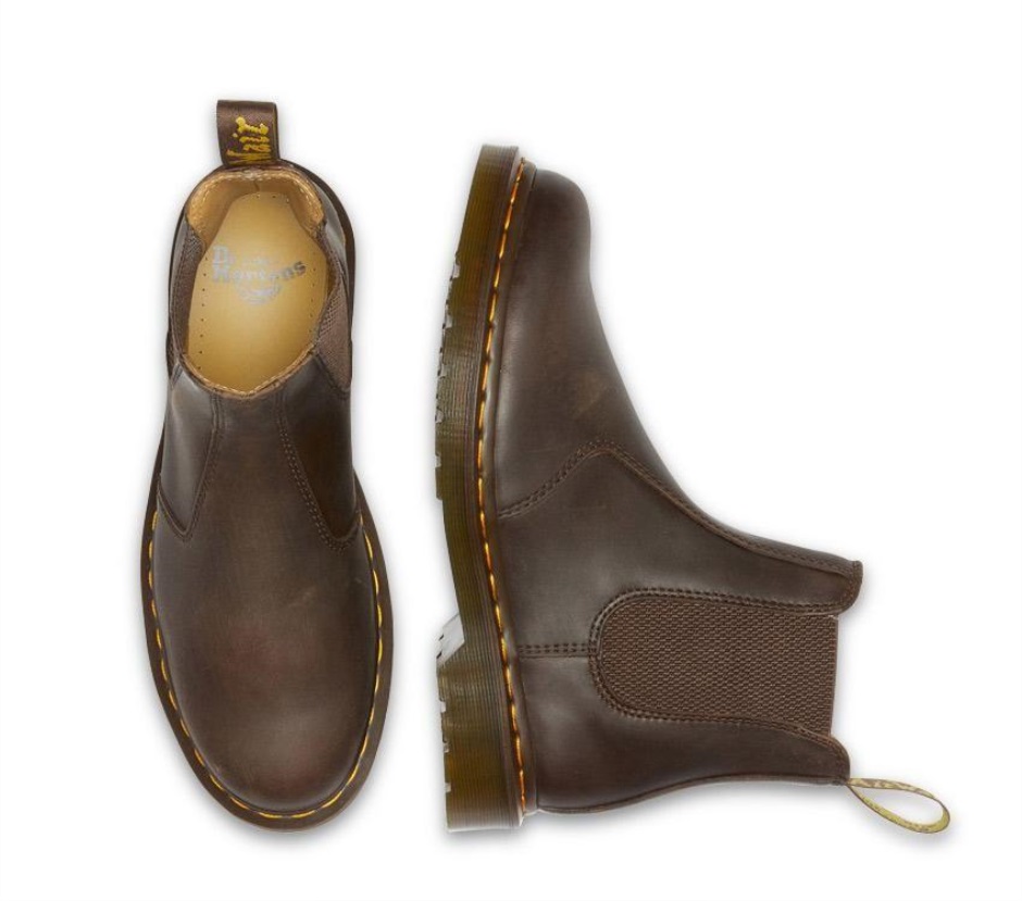 Dr Martens Schweiz Zürich 2976 Crazy Horse Chelsea Boot Dark Brown Crazy Horse