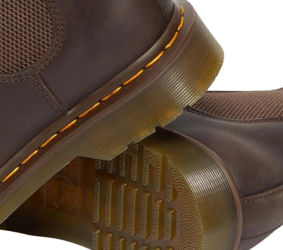 Dr Martens Schweiz Zürich 2976 Crazy Horse Chelsea Boot Dark Brown Crazy Horse