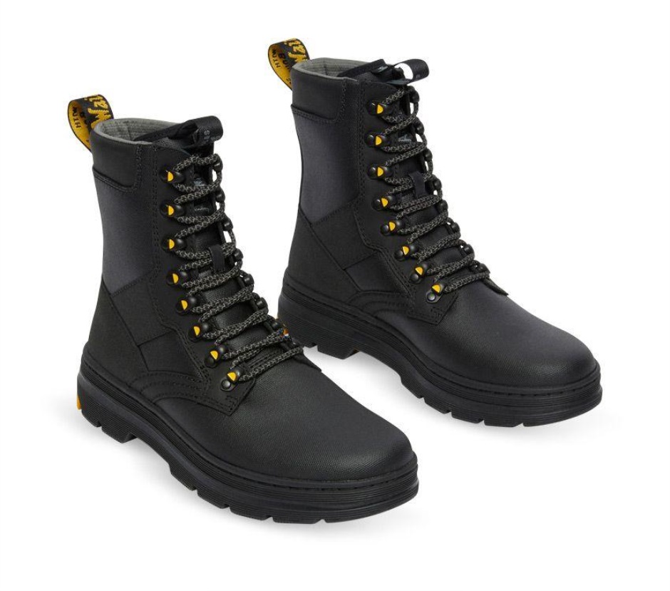 Iowa Boot Dr Martens Schweiz Zürich Black Coated Canvas-iceberg Wp-dual Original