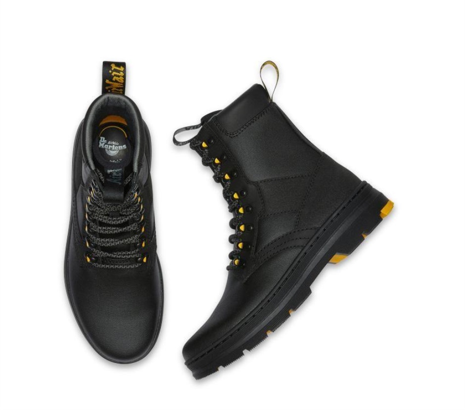 Iowa Boot Dr Martens Schweiz Zürich Black Coated Canvas-iceberg Wp-dual Original