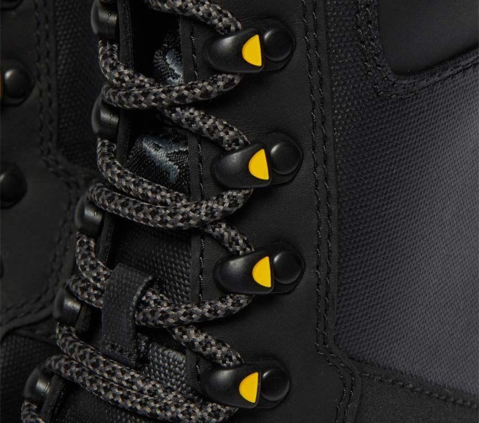 Iowa Boot Dr Martens Schweiz Zürich Black Coated Canvas-iceberg Wp-dual Original