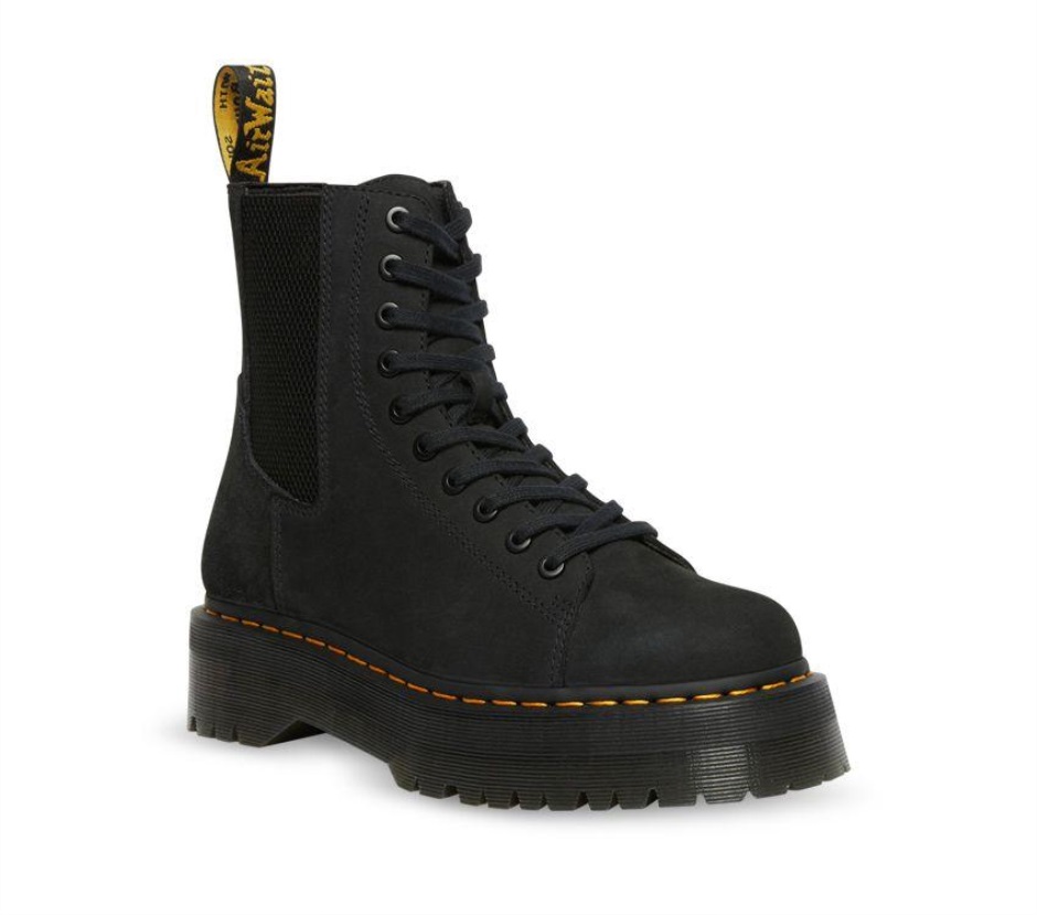 Dr Martens Schweiz Zürich Jadon Nubuck Leather Platform Boots Black