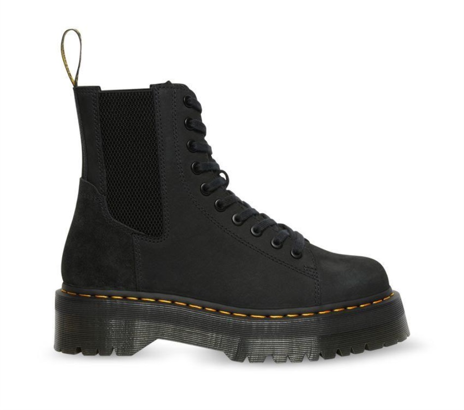 Dr Martens Schweiz Zürich Jadon Nubuck Leather Platform Boots Black