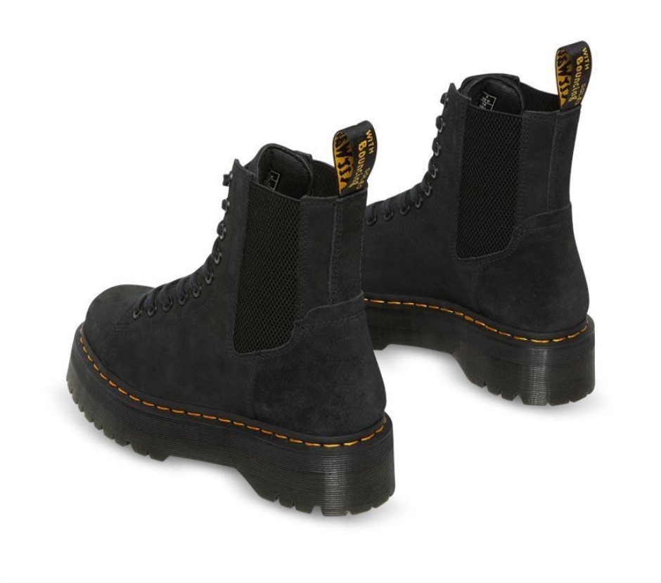Dr Martens Schweiz Zürich Jadon Nubuck Leather Platform Boots Black