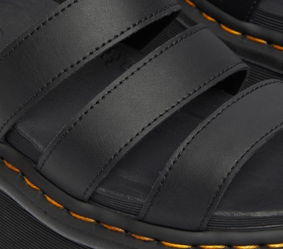 Dr Martens Schweiz Zürich Black Hydro Blaire Quad Hydro Leather Platform