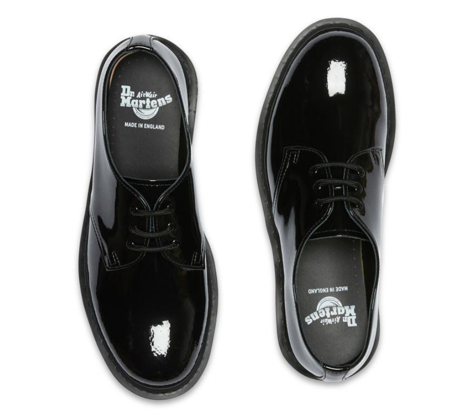 Black Patent Lamper Dr Martens Schweiz 1461 Mono Patent Oxford