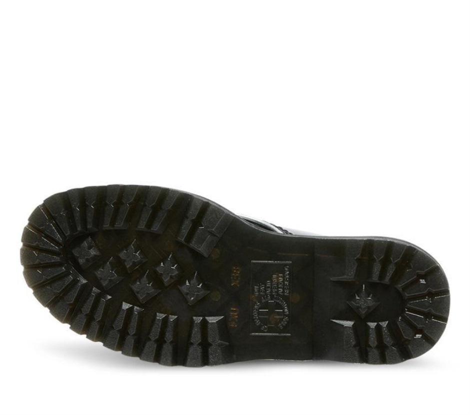 Black/silver Patent Lamper Dr Martens Schweiz Molly Patent Lamper