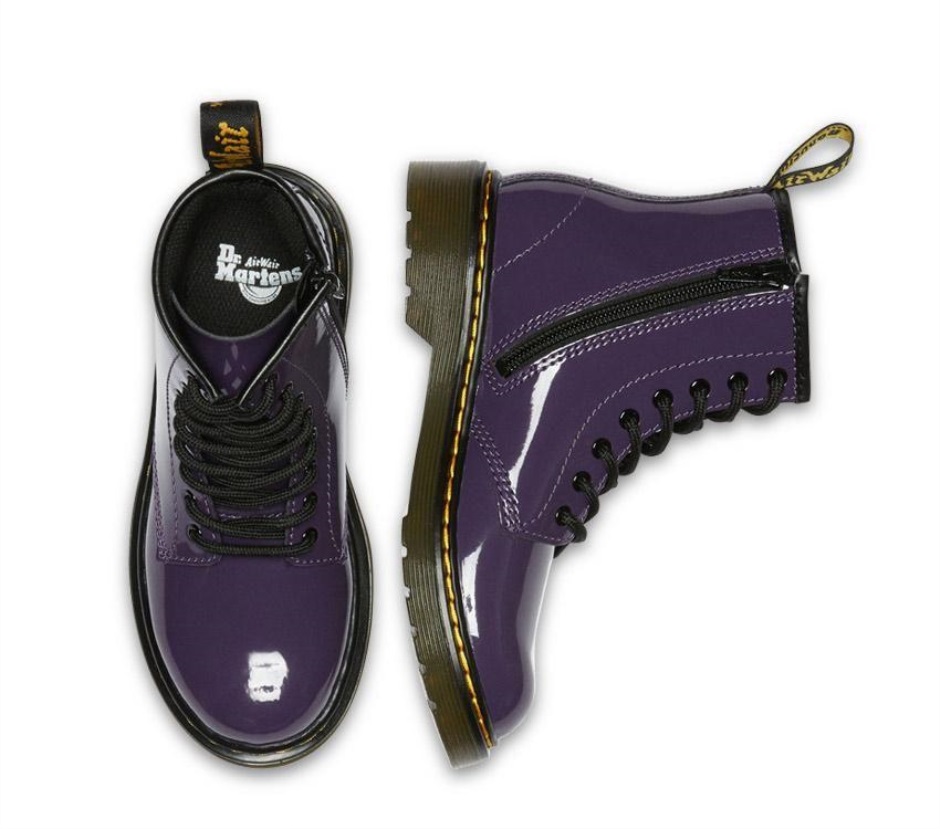 Dr Martens Schweiz Zürich Blackcurrant 1460 Juniors Patent Lamper