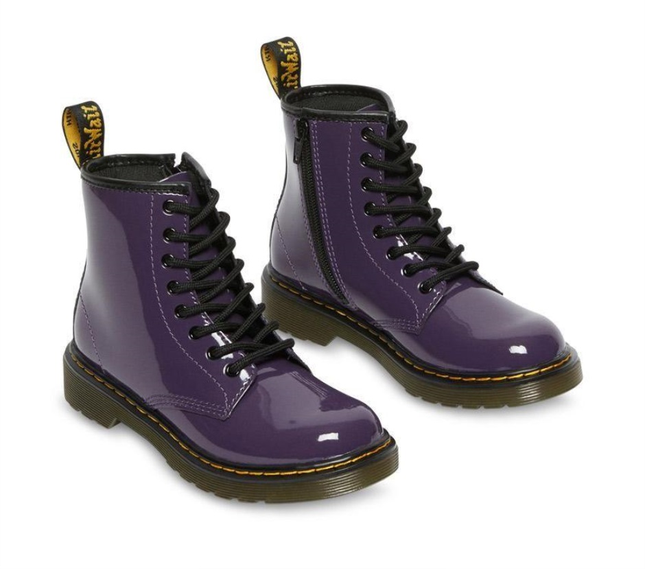 Dr Martens Schweiz Zürich Blackcurrant 1460 Juniors Patent Lamper