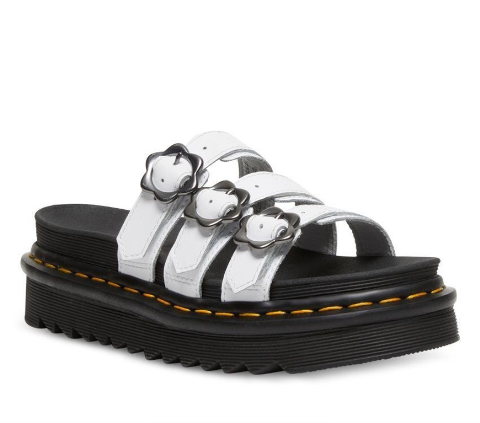 Dr Martens Schweiz Zürich Blaire Floral Slide White Hydro