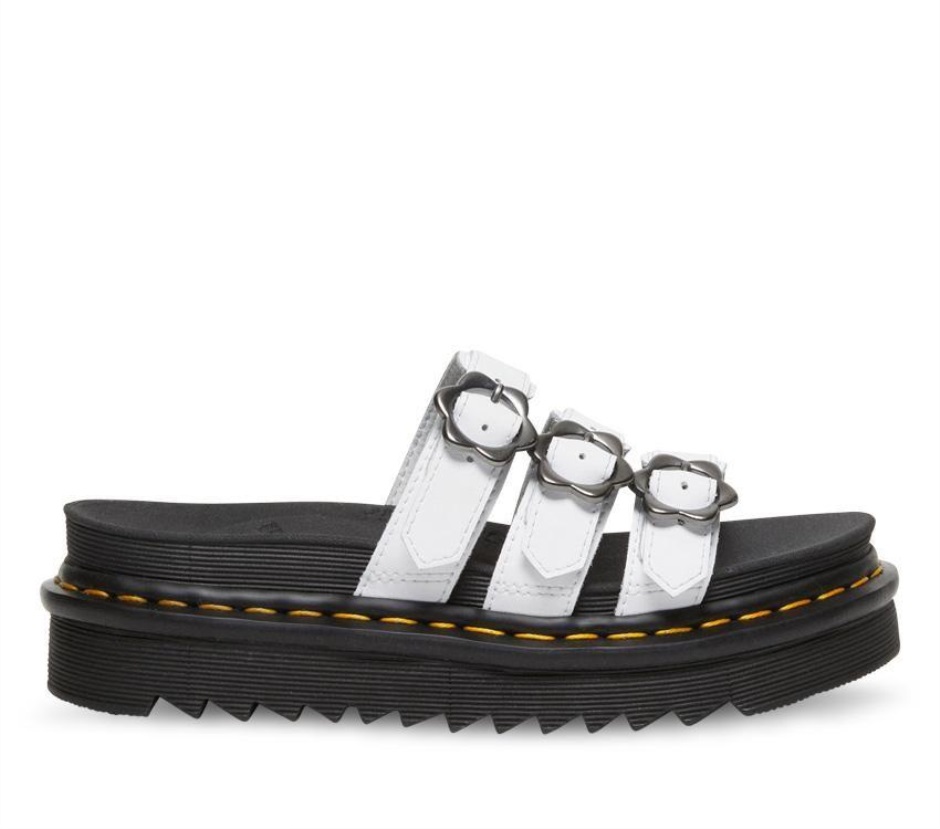 Dr Martens Schweiz Zürich Blaire Floral Slide White Hydro