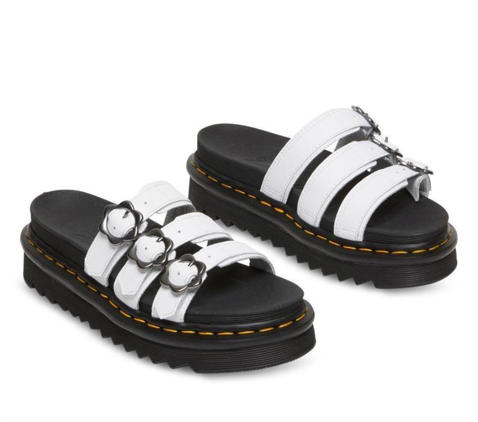 Dr Martens Schweiz Zürich Blaire Floral Slide White Hydro