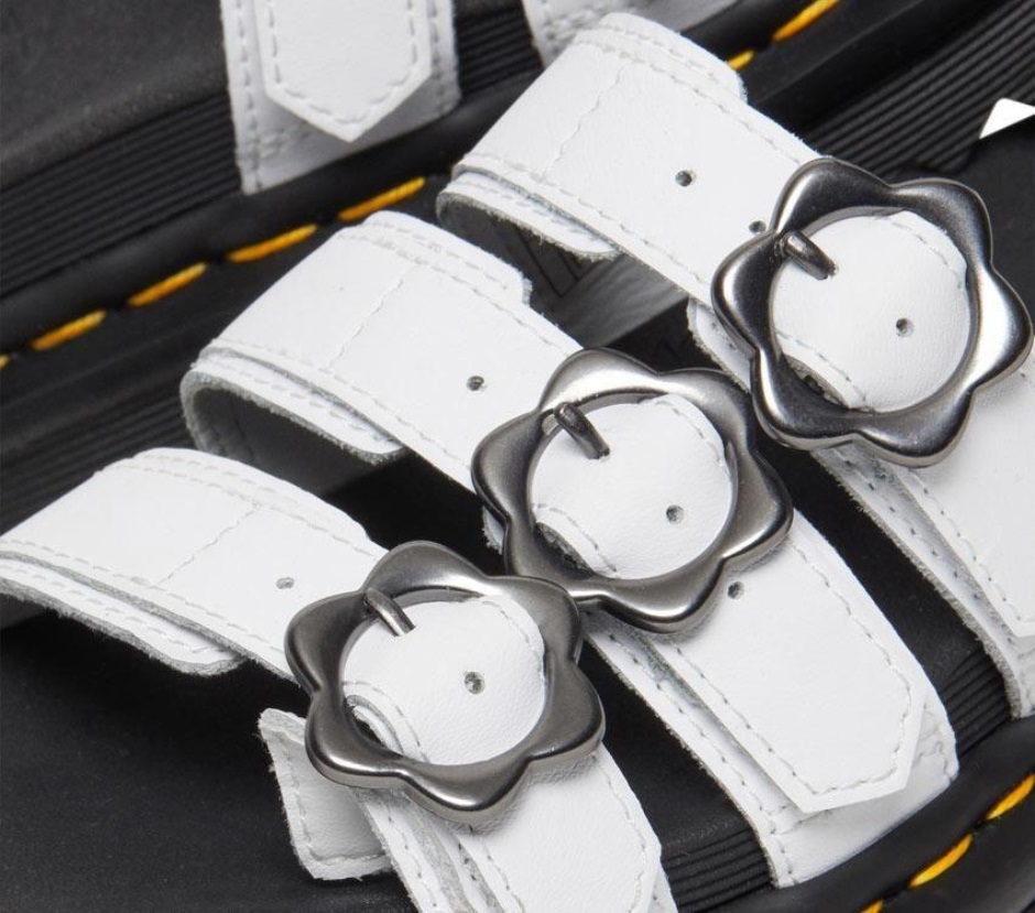 Dr Martens Schweiz Zürich Blaire Floral Slide White Hydro