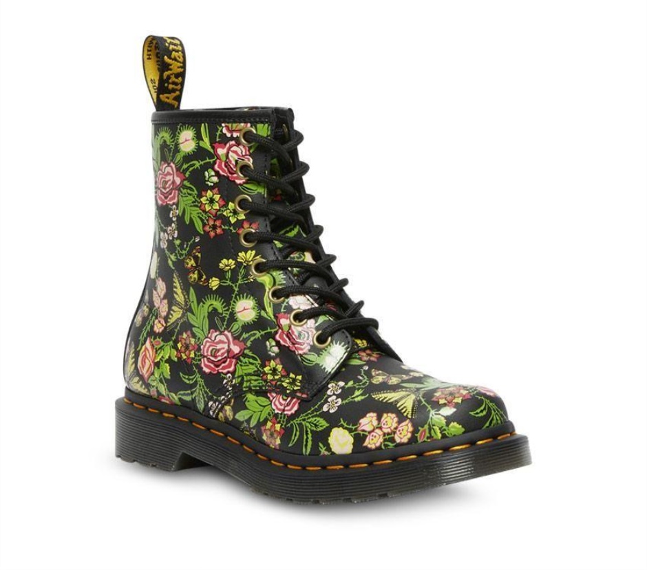 Bloom (schwarze Basis) 1460 Florale Blüte Dr Martens Schweiz