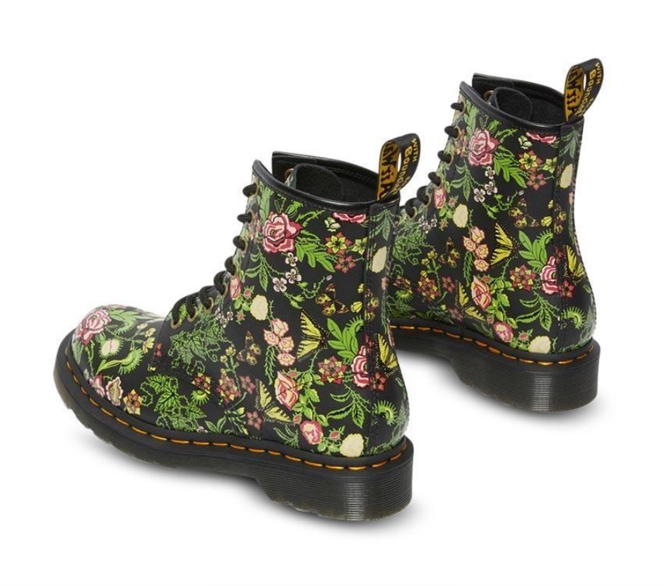 Bloom (schwarze Basis) 1460 Florale Blüte Dr Martens Schweiz