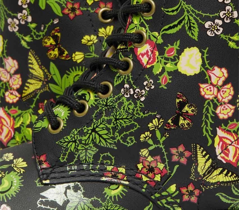 Bloom (schwarze Basis) 1460 Florale Blüte Dr Martens Schweiz