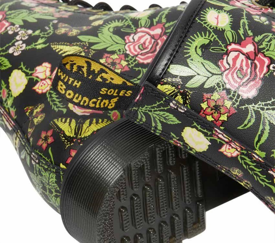 Bloom (schwarze Basis) 1460 Florale Blüte Dr Martens Schweiz