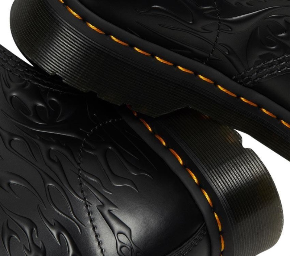 1460 Flames Boot Dr Martens Schweiz Zürich Black Flame Polished Smooth