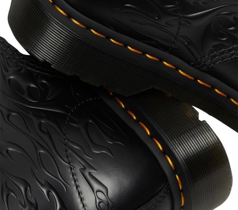 1460 Flames Boot Dr Martens Schweiz Zürich Black Flame Polished Smooth