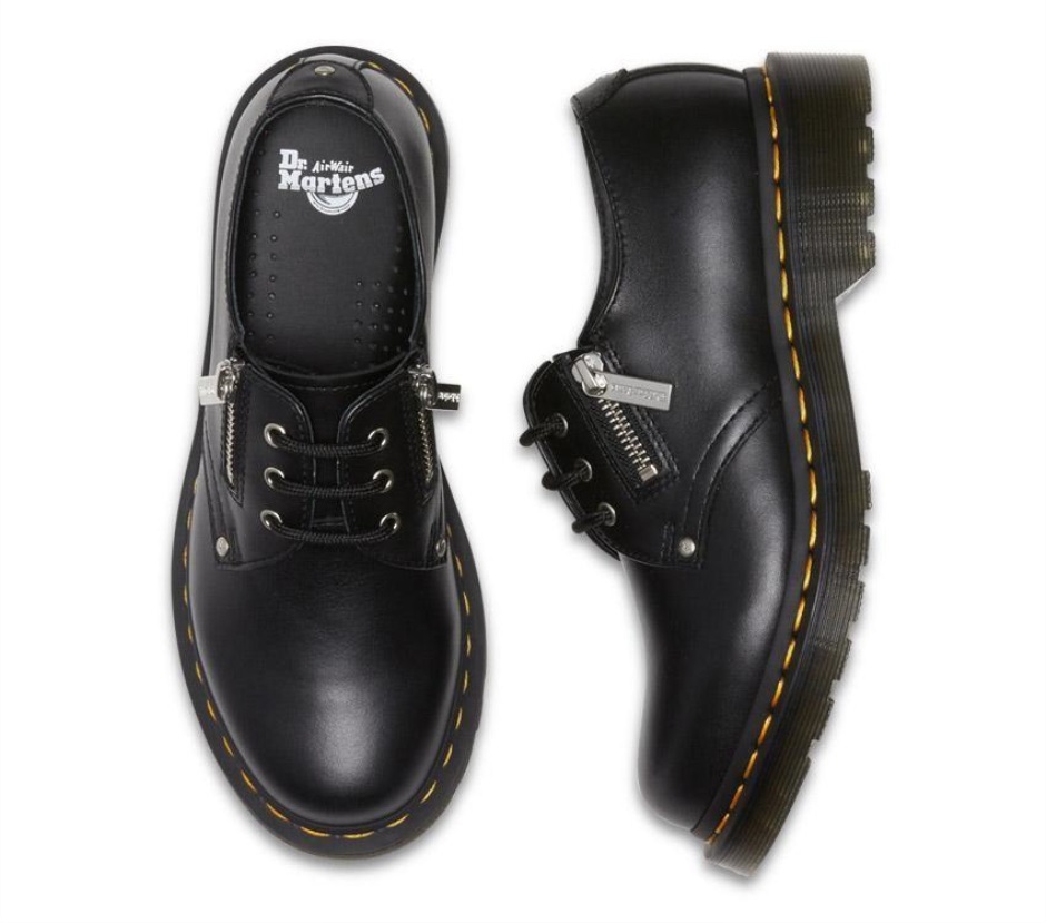 Dr Martens Schweiz Zürich Black Wanama 1461 Twin Zip