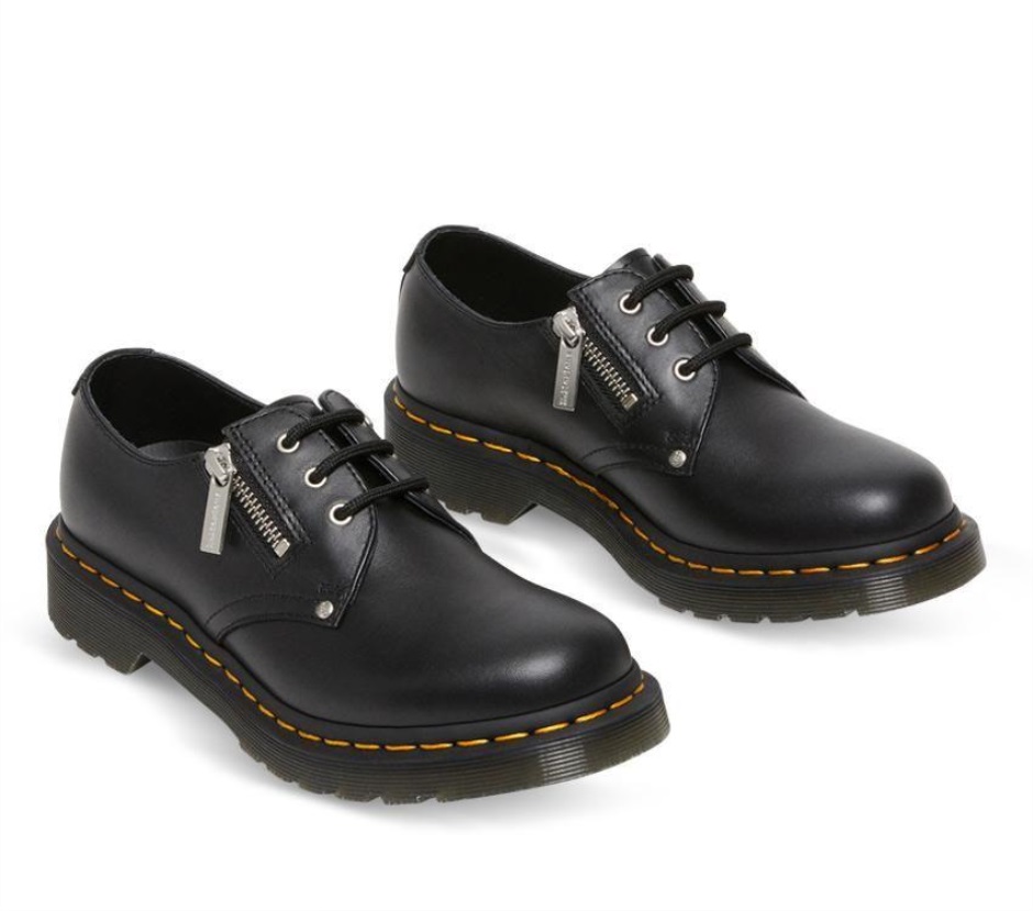 Dr Martens Schweiz Zürich Black Wanama 1461 Twin Zip