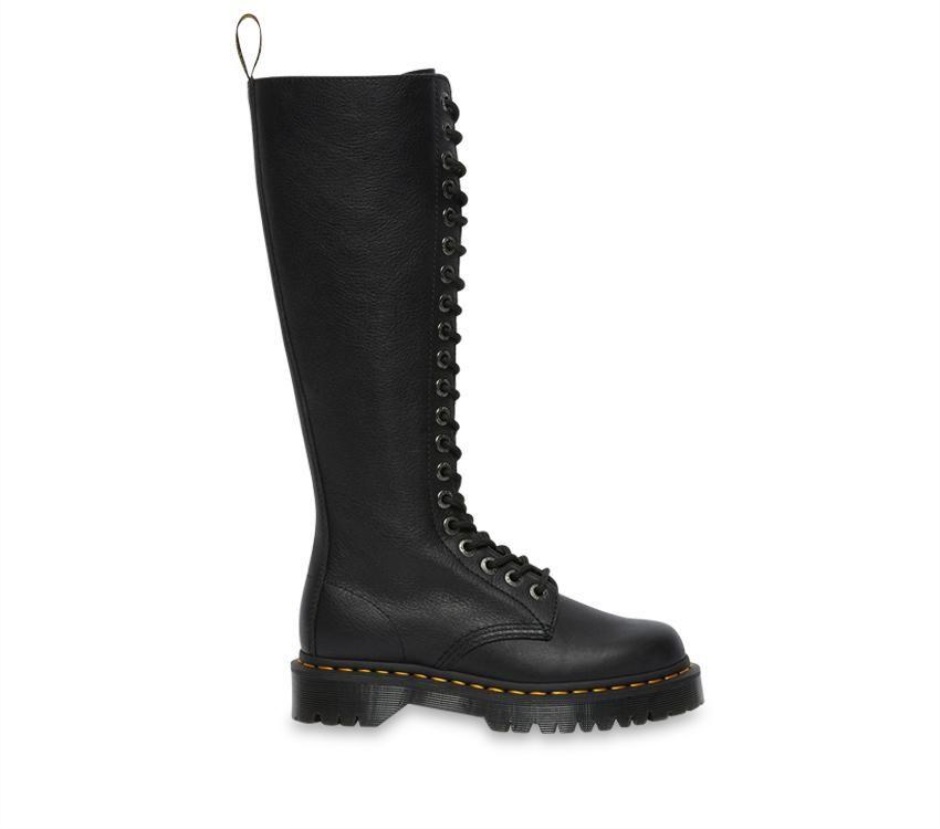 Schwarz Pisa Dr Martens Schweiz 1b60 Bex Kniehohe Stiefel