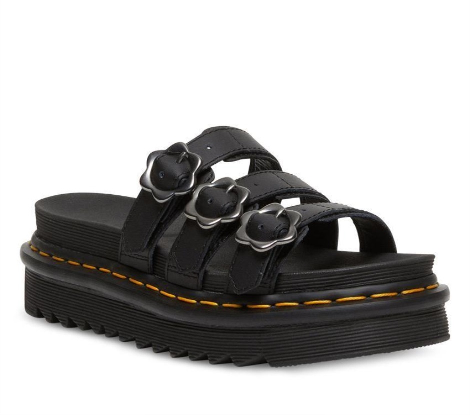 Black Hydro Blaire Floral Slide Dr Martens Schweiz
