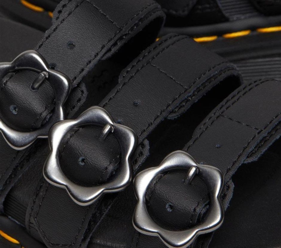 Black Hydro Blaire Floral Slide Dr Martens Schweiz