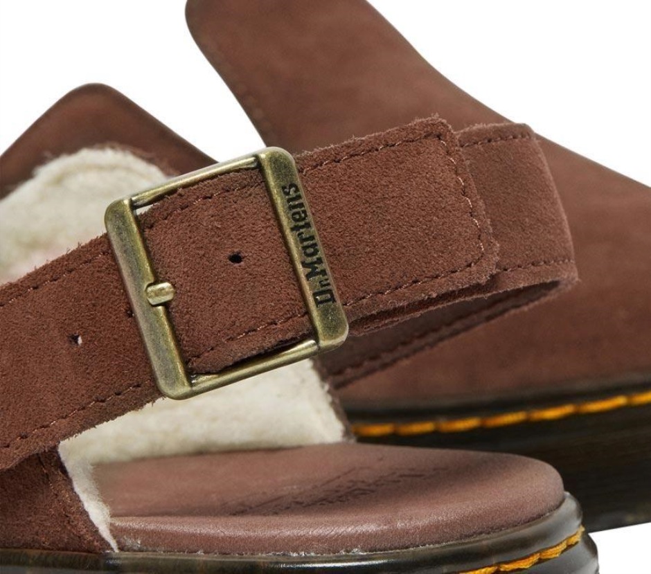 Dunkelbraun E.h. Suede-cream Sherpa 8mm Carlson Wildleder Mule Dr Martens Schweiz