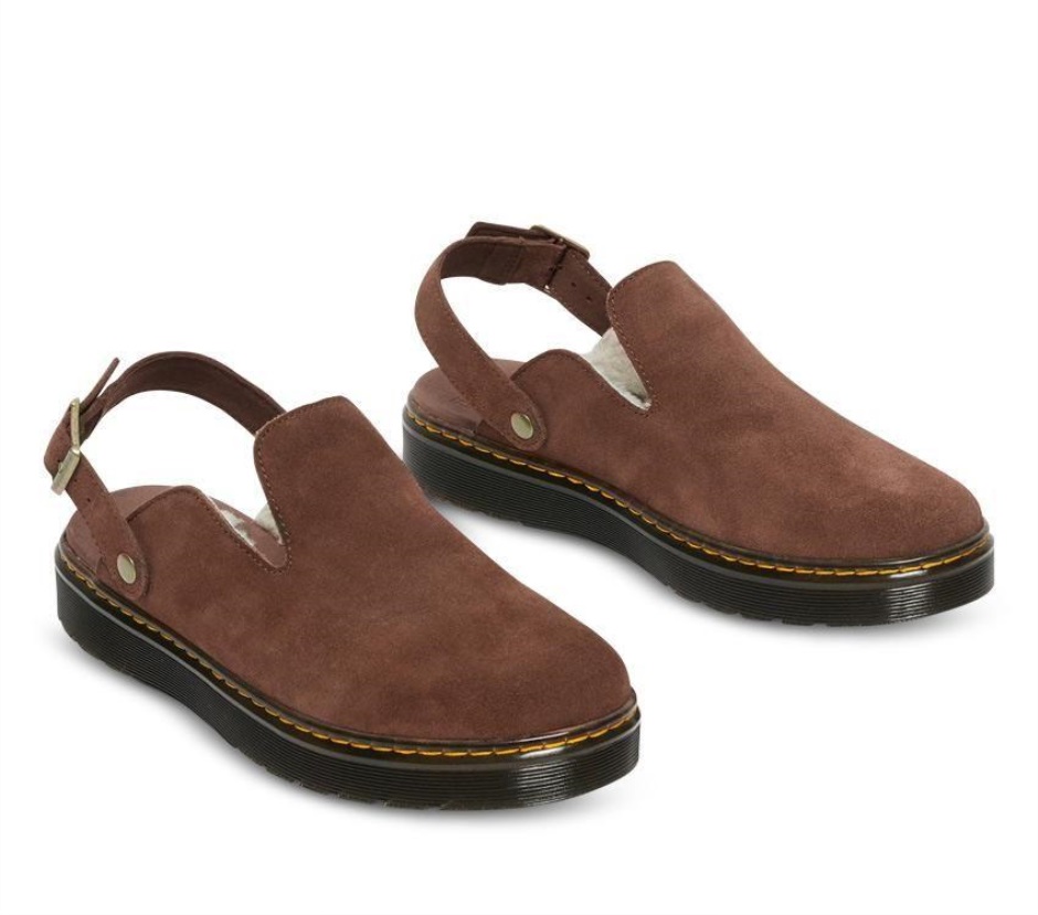 Dunkelbraun E.h. Suede-cream Sherpa 8mm Carlson Wildleder Mule Dr Martens Schweiz