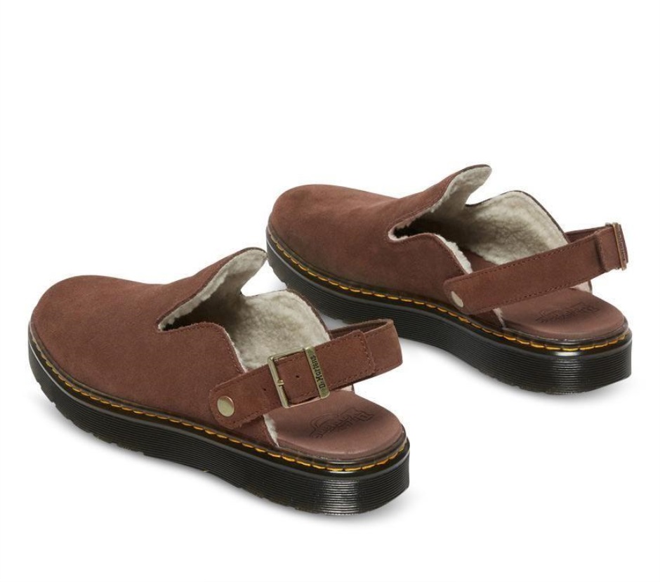 Dunkelbraun E.h. Suede-cream Sherpa 8mm Carlson Wildleder Mule Dr Martens Schweiz