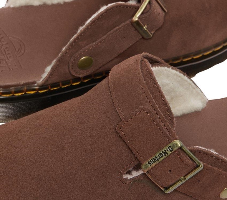 Dunkelbraun E.h. Suede-cream Sherpa 8mm Carlson Wildleder Mule Dr Martens Schweiz