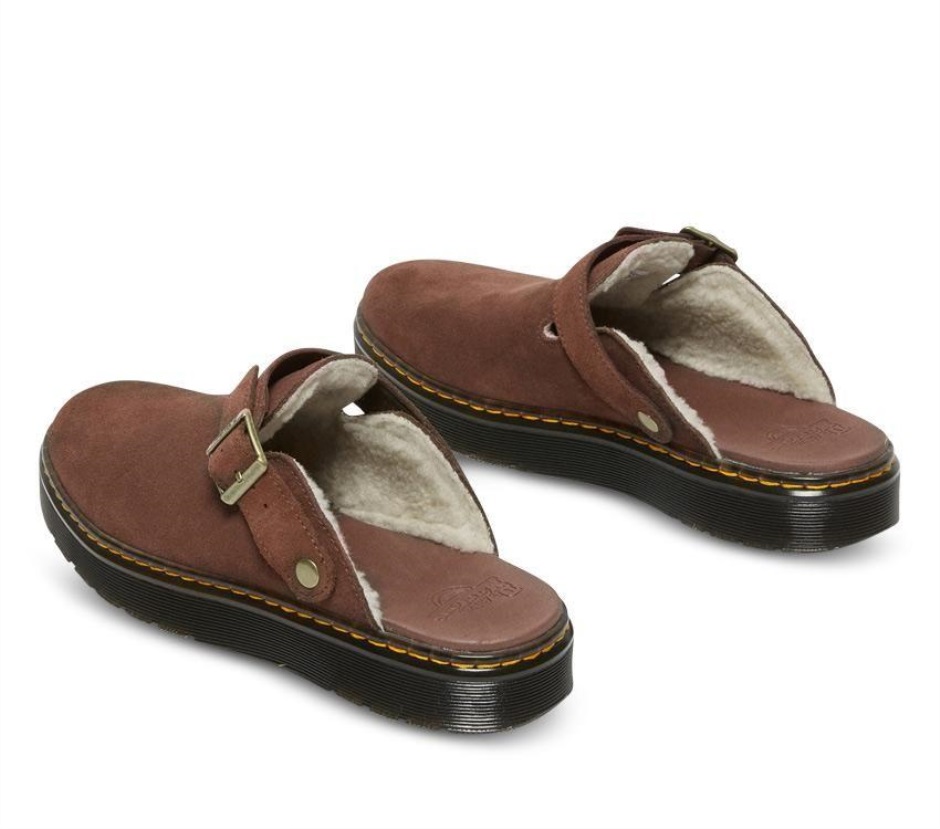 Dunkelbraun E.h. Suede-cream Sherpa 8mm Carlson Wildleder Mule Dr Martens Schweiz