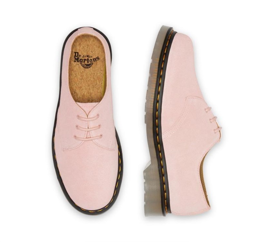 Dr Martens Schweiz Zürich Chalk Pink 1461 Iced Suede Shoe