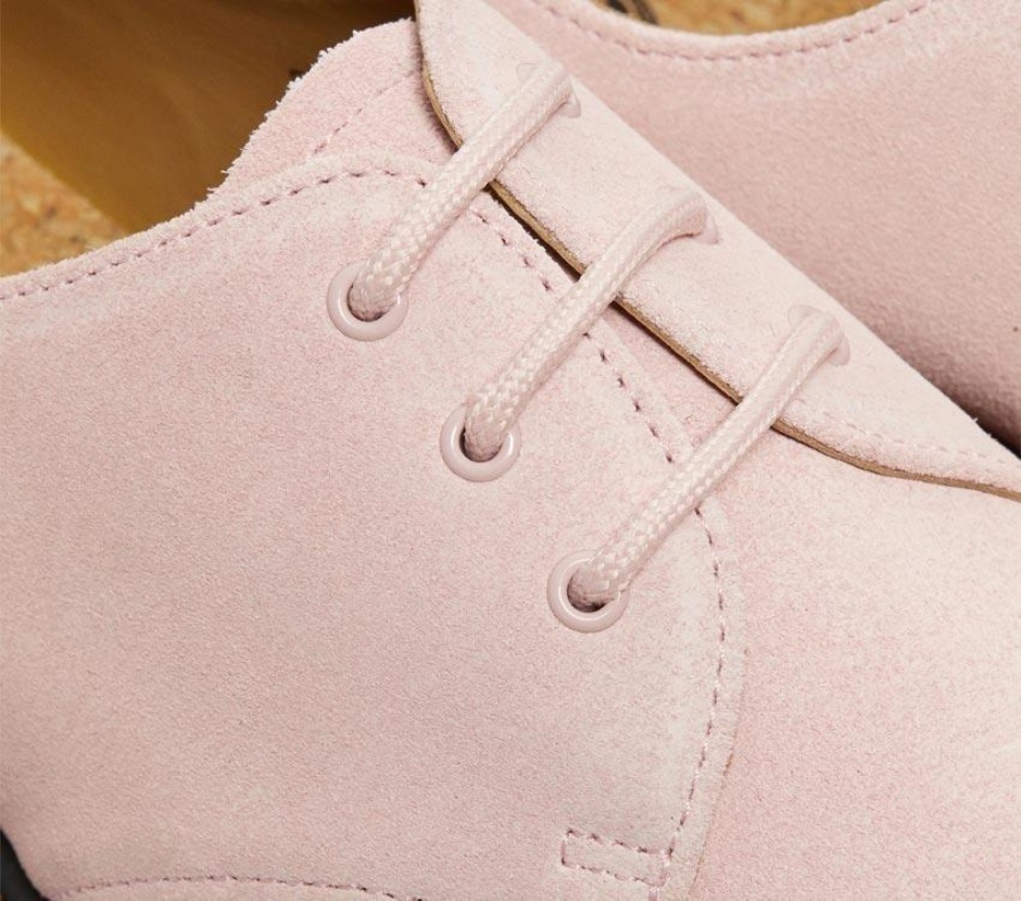 Dr Martens Schweiz Zürich Chalk Pink 1461 Iced Suede Shoe