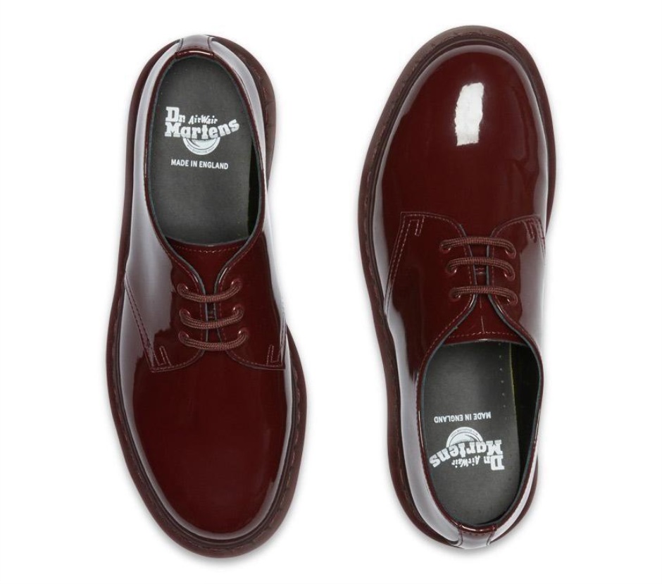 Dr Martens Schweiz Zürich Oxblood Patent Lamper 1461 Mono Patent Oxford