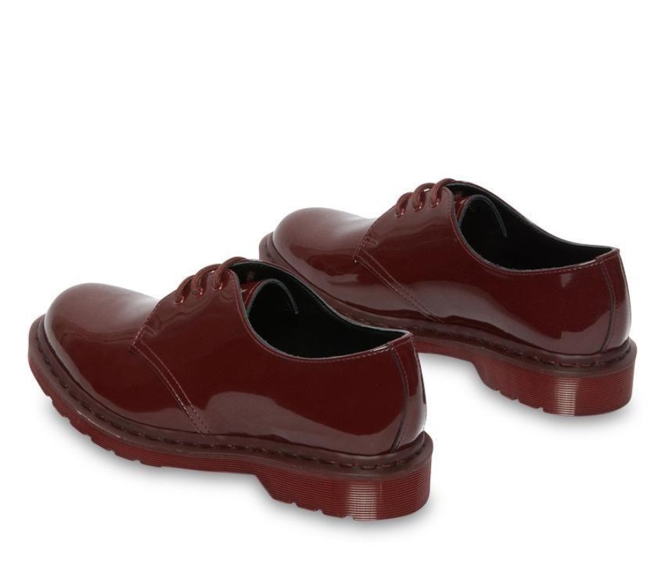 Dr Martens Schweiz Zürich Oxblood Patent Lamper 1461 Mono Patent Oxford
