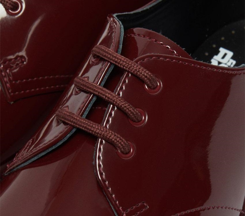 Dr Martens Schweiz Zürich Oxblood Patent Lamper 1461 Mono Patent Oxford