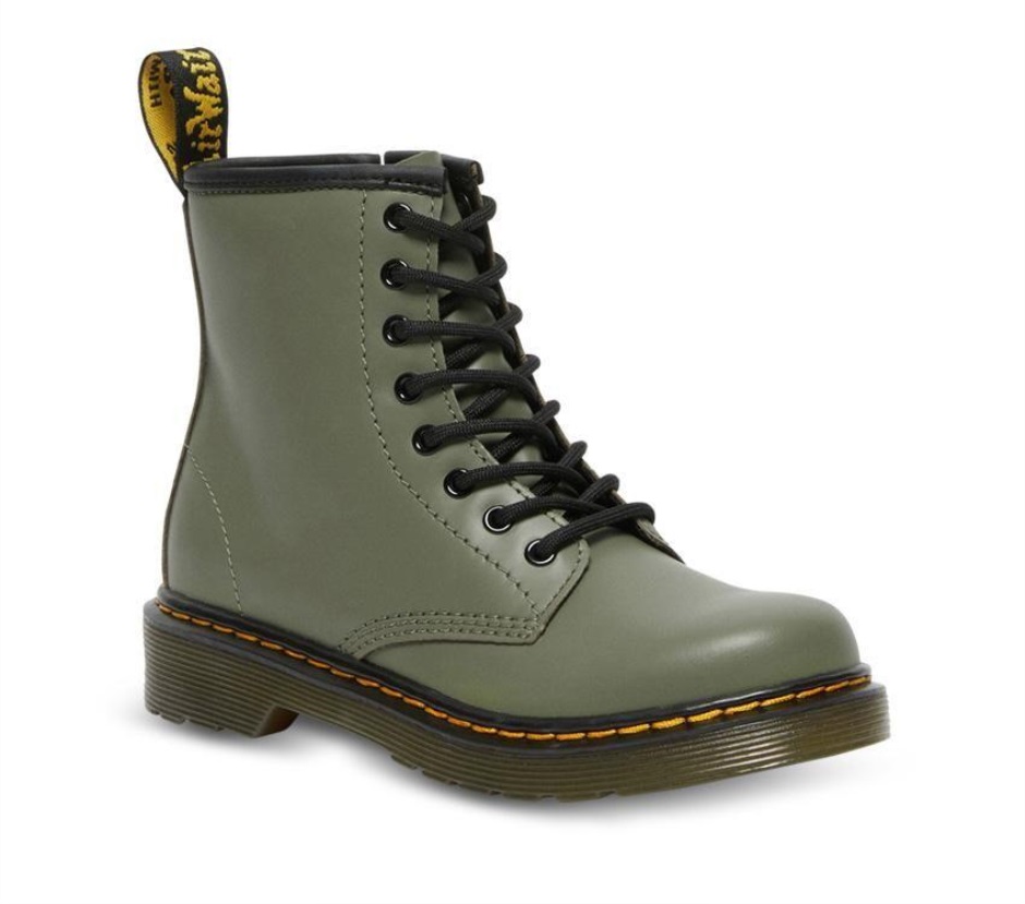 Khaki Green Romario Juniors 1460 Smooth Dr Martens Schweiz