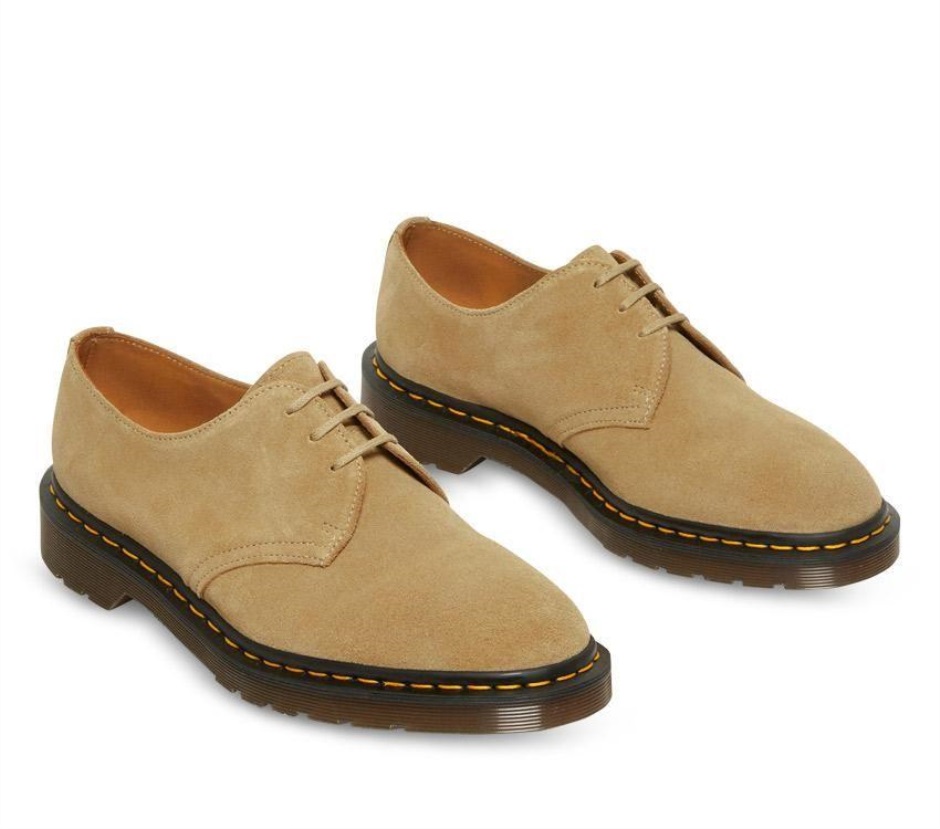 Made In England 1461 Nubuck Dr Martens Schweiz Zürich Almond Beige Buck Suede