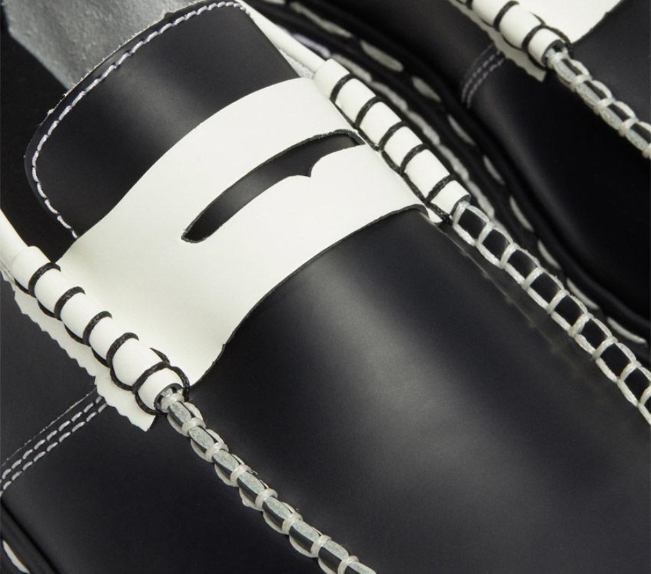 Dr Martens Schweiz Zürich Penton Bex Ds Loafer Schwarz Mit Weissem Rand/weiss