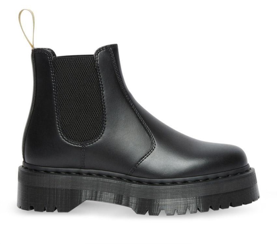 Dr Martens Schweiz Zürich Black Felix Rub Off Vegan 2976 Quad Chelsea