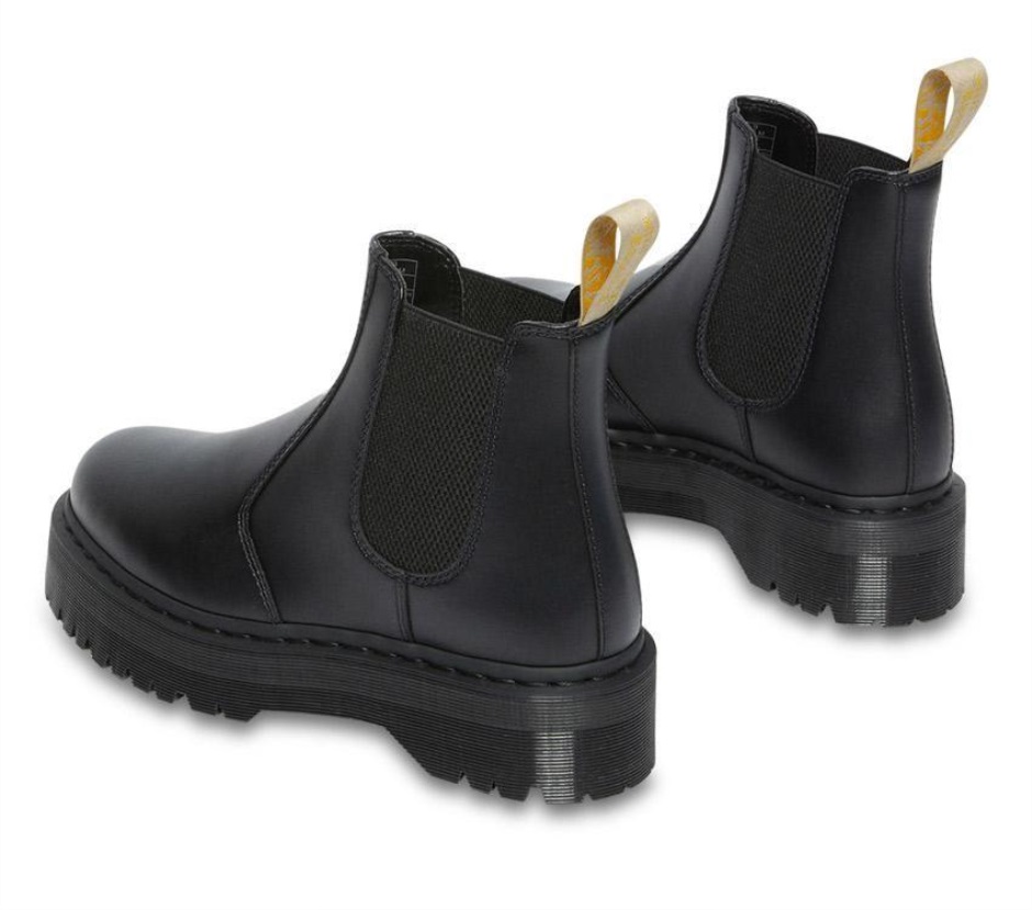 Dr Martens Schweiz Zürich Black Felix Rub Off Vegan 2976 Quad Chelsea