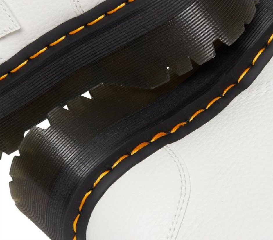 Dr Martens Schweiz Zürich White Milled Nappa Devon Flower 2 Strap