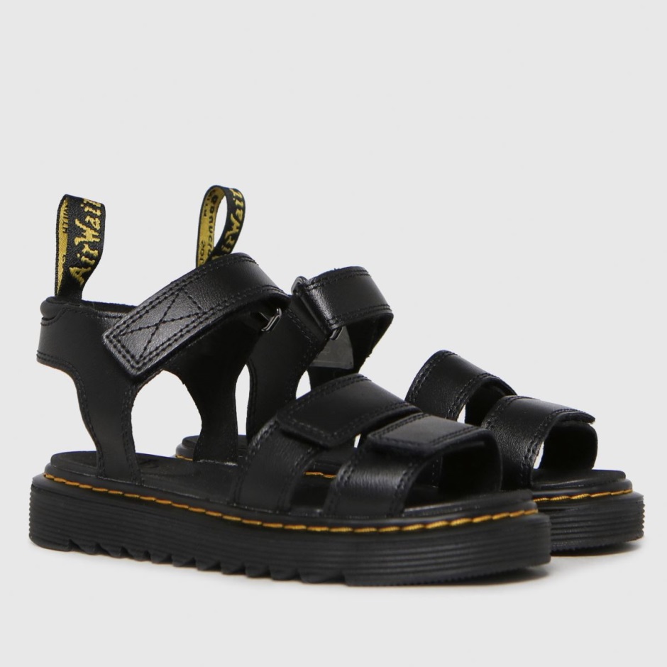Black Dr Martens Schweiz Dr Martens Klaire Junior Sandals